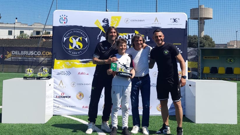 Edoardo Trevisan premiato come miglior portiere del torneo Conti Cup