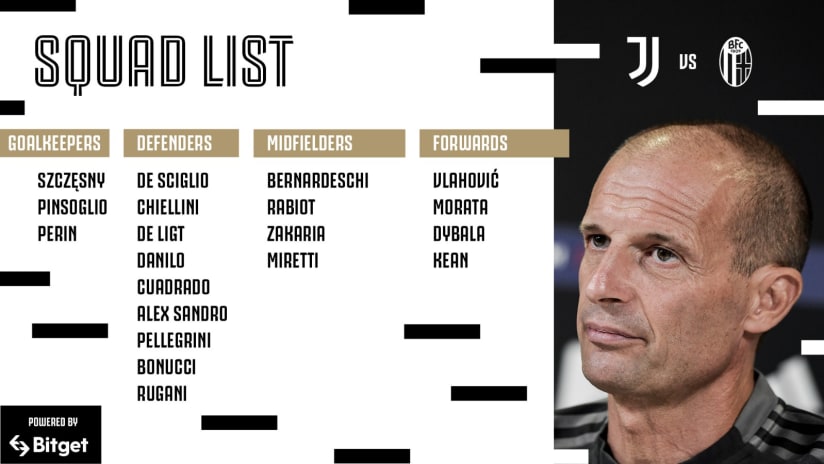 SQUAD LIST | JUVE-BOLOGNA