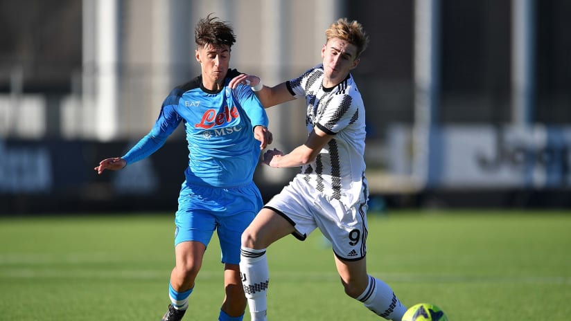 Nicolò Turco in campo dal secondo tempo di Juventus - Napoli