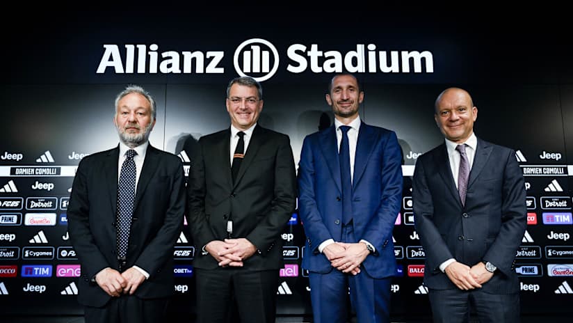 Gianluca Ferrero - Damien Comolli - Giorgio Chiellini - Maurizio Scanavino
