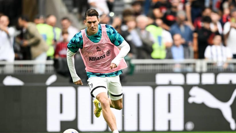 Milan - Juventus | Vlahovic: «Qui per fare una grande gara»