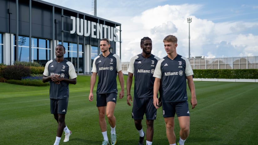 L’allenamento verso Juventus-Lazio