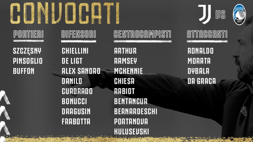 convocati juve atalanta