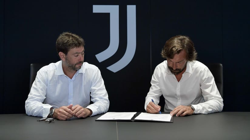 Firma Pirlo Agnelli 31 luglio 2020