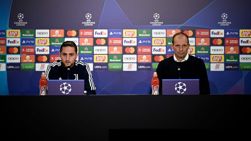 Allegri and Rabiot preview Maccabi Haifa - Juventus