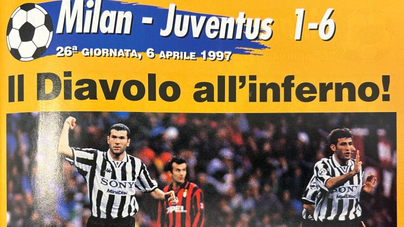 Milan-Juventus 1-6 del 6 aprile 1997