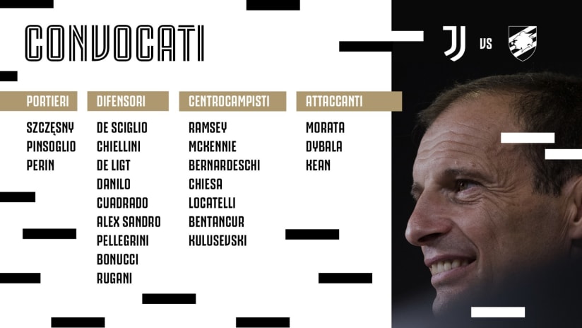 convocati juve samp