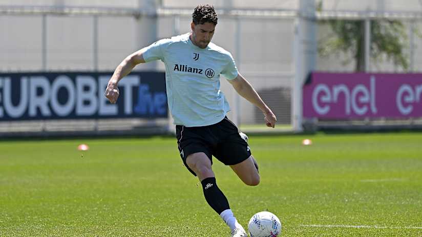 Training ahead of the last Serie A match