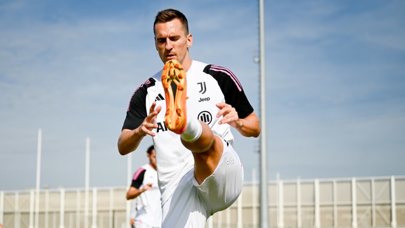 Training session at the JTC ahead of Atalanta-Juventus