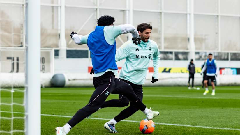 Juventus training before the big match against Napoli