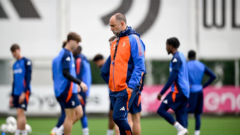 Juventus training towards Lazio clash