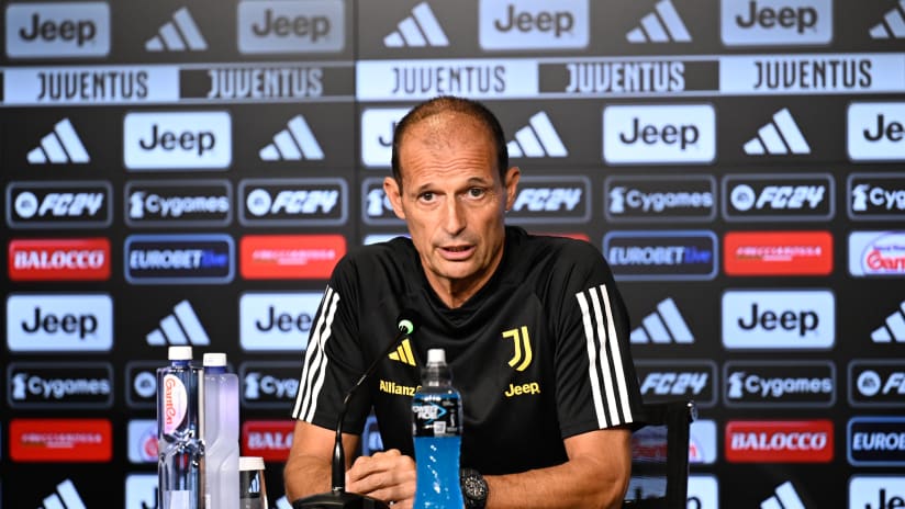Mister Allegri presenta Juventus - Hellas Verona