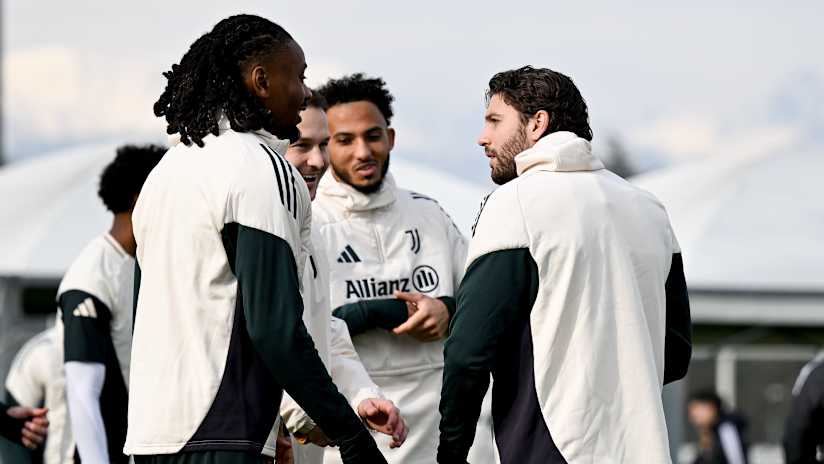 L'allenamento dei bianconeri verso il Monaco