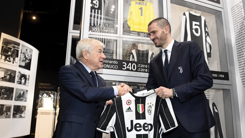 Bonucci jersey on display at Juventus Museum