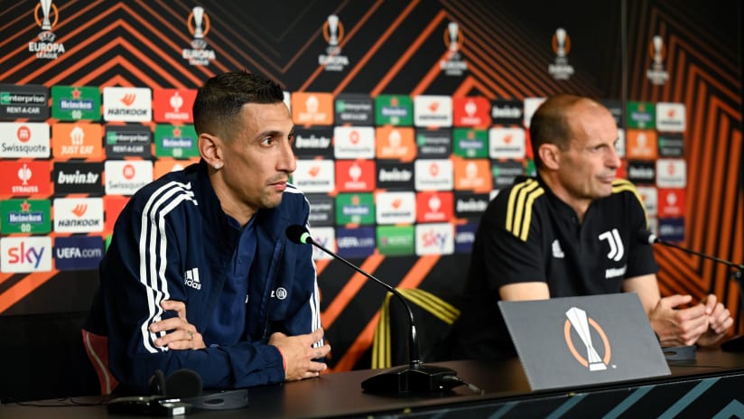 Allegri and Di Maria preview Juventus - Sevilla