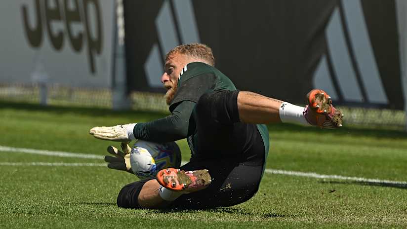 Juventus training before the match against Atalanta