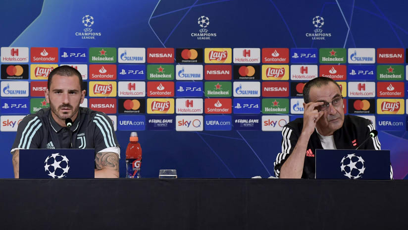 A big UCL night ahead: Sarri and Bonucci preview Juve-Lyon