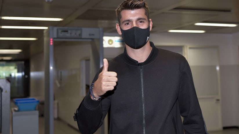 Alvaro Morata è arrivato a Torino!