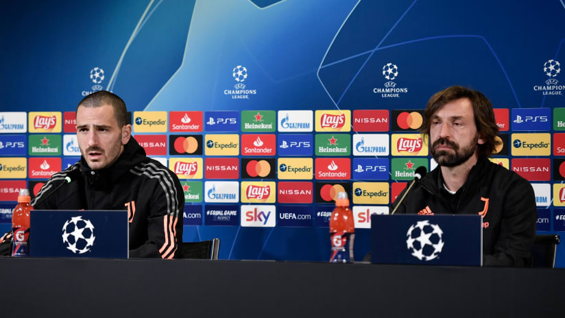 Conferenze stampa | Pirlo e Bonucci presentano Juve-Porto