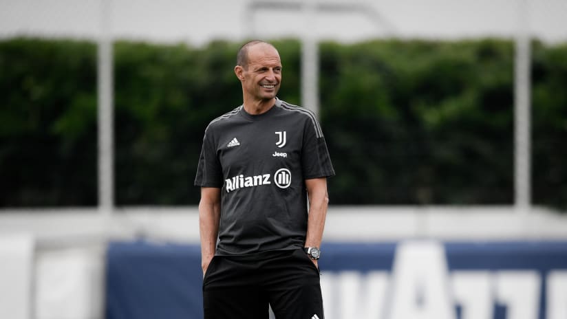 Mister Allegri introduce Napoli-Juventus