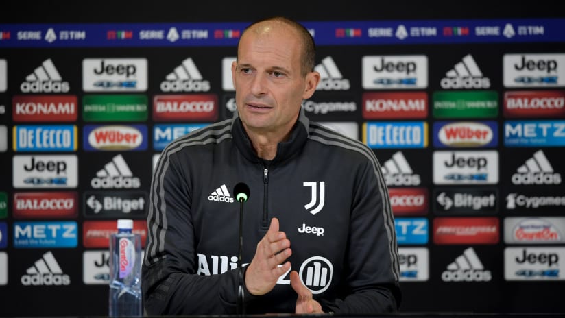 Coach Allegri previews Juventus - Atalanta 