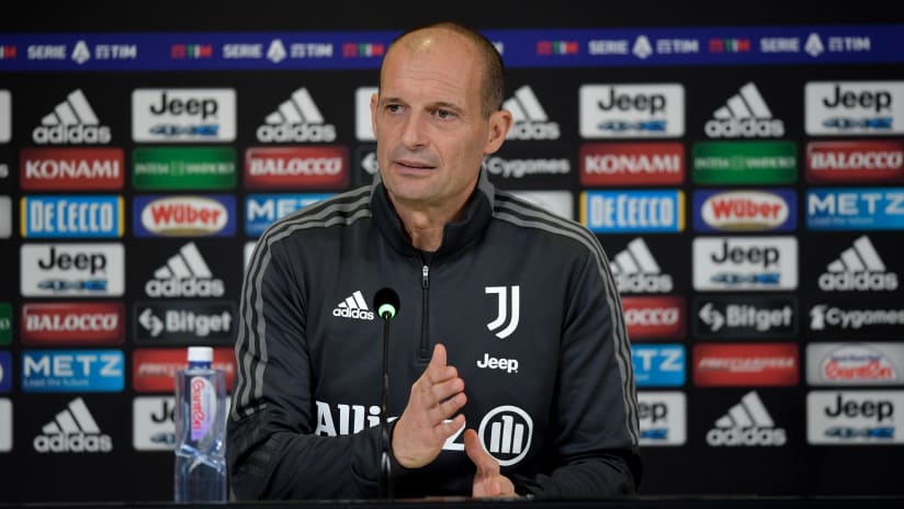 Coach Allegri previews Juventus - Cagliari