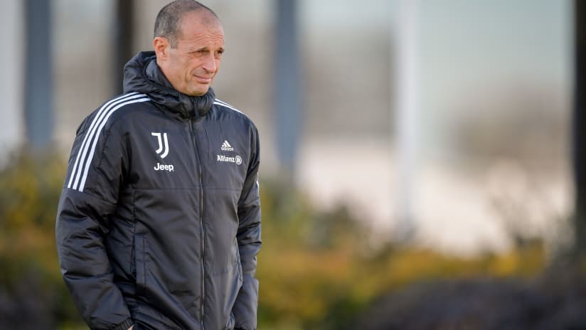 Mister Allegri presenta Juventus - Sampdoria