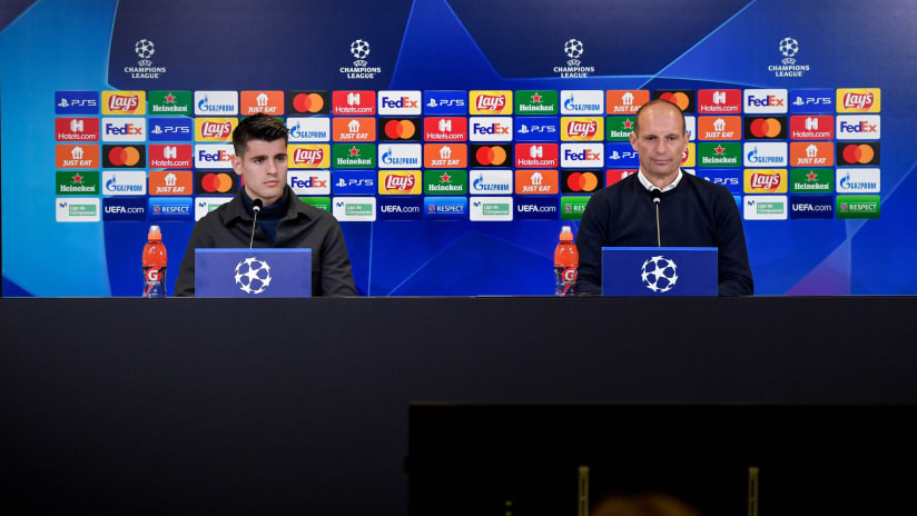 Conferenza stampa | Allegri e Morata presentano Villarreal - Juventus