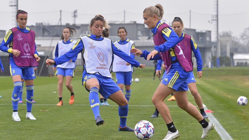 UWCL | Last training session before Lyon - Juventus Women