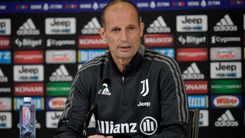 Mister Allegri presenta Juventus - Inter