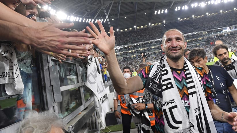 Juventus - Lazio | Chiellini: «Non potevo sognare un saluto migliore»
