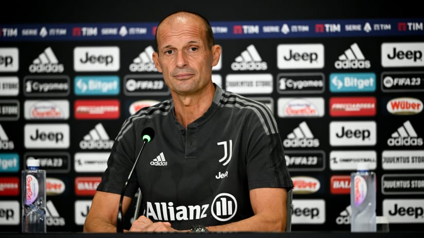 Mister Allegri presenta Juventus - Spezia