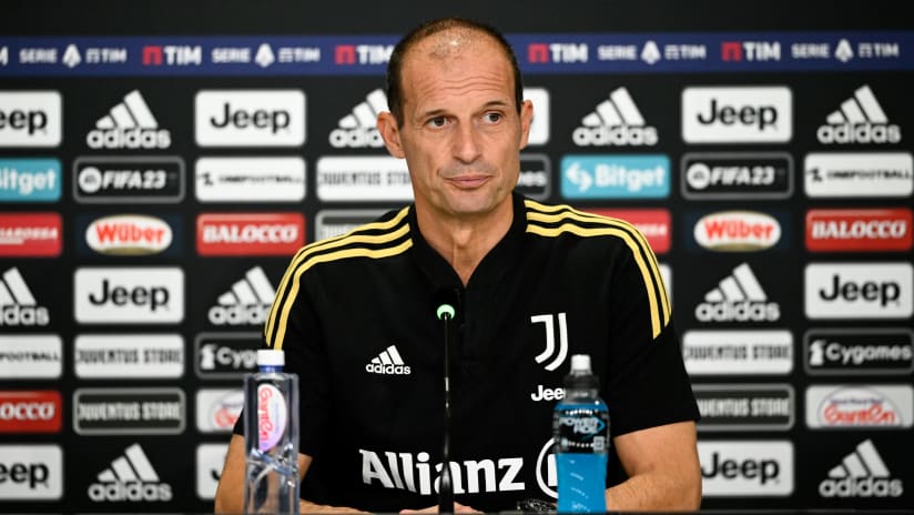 Mister Allegri presenta Juventus - Empoli