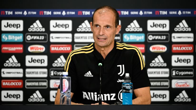 Mister Allegri presenta Juventus - Lazio