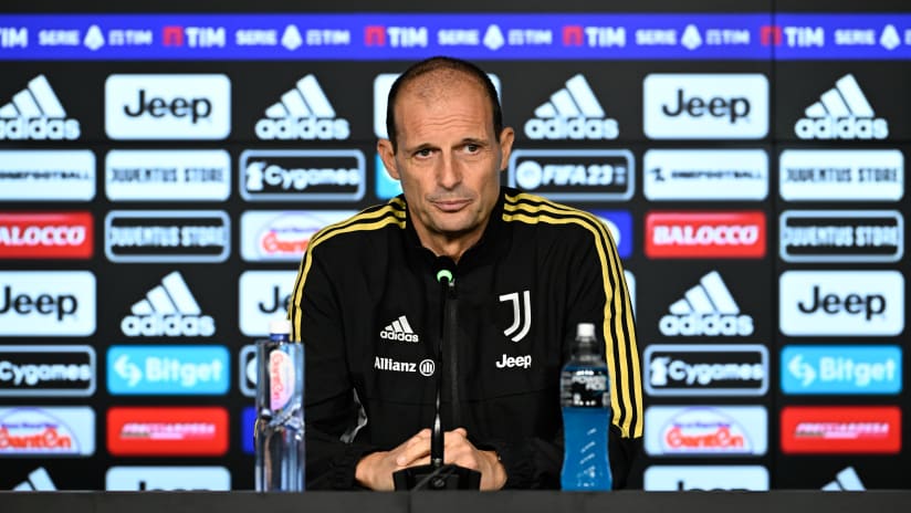 Mister Allegri presenta Juventus - Atalanta