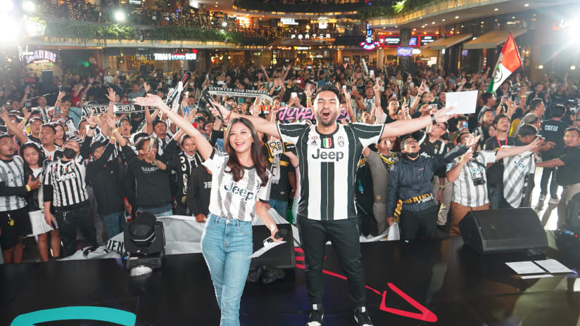 L'entusiasmo dei tifosi bianconeri allo Juventus Village Jakarta