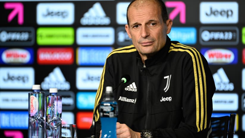 Mister Allegri presenta Salernitana - Juventus