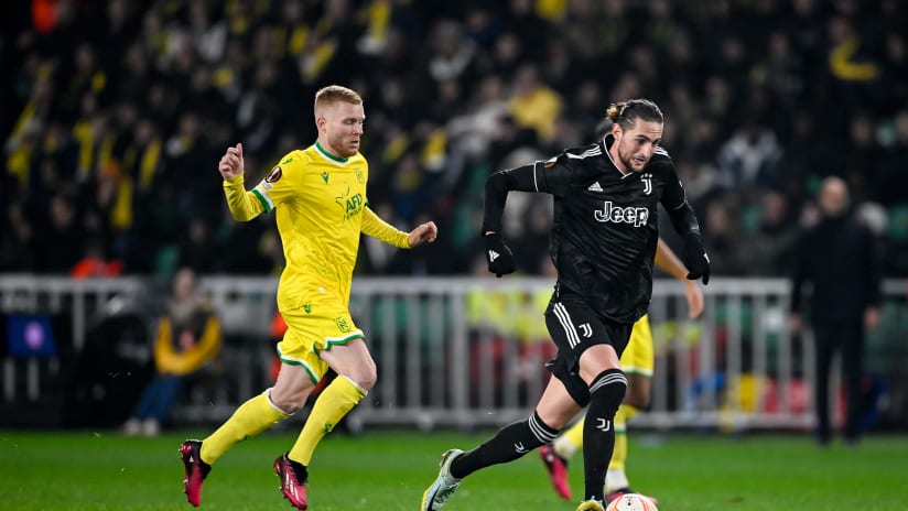 Nantes - Juventus | Rabiot: «Volevamo giocare una partita così»