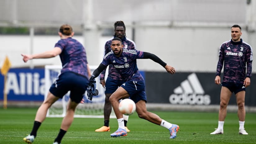 L'allenamento alla vigilia di Juventus - Sporting CP