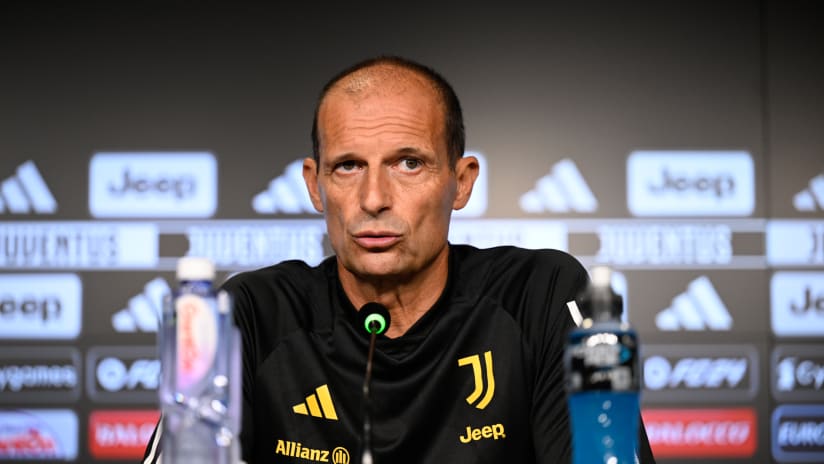 Mister Allegri presenta Juventus - Lazio
