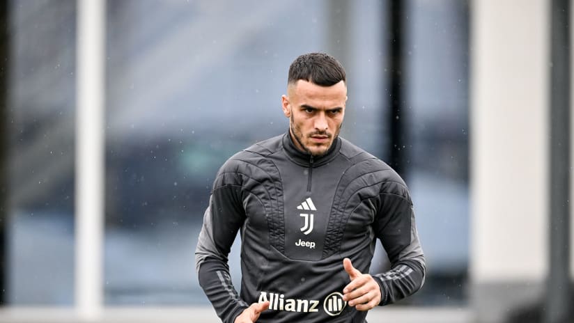 Training session at the JTC ahead of Juventus-Cagliari