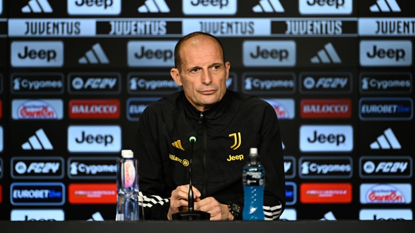 Coach Allegri previews Juventus-Sassuolo 
