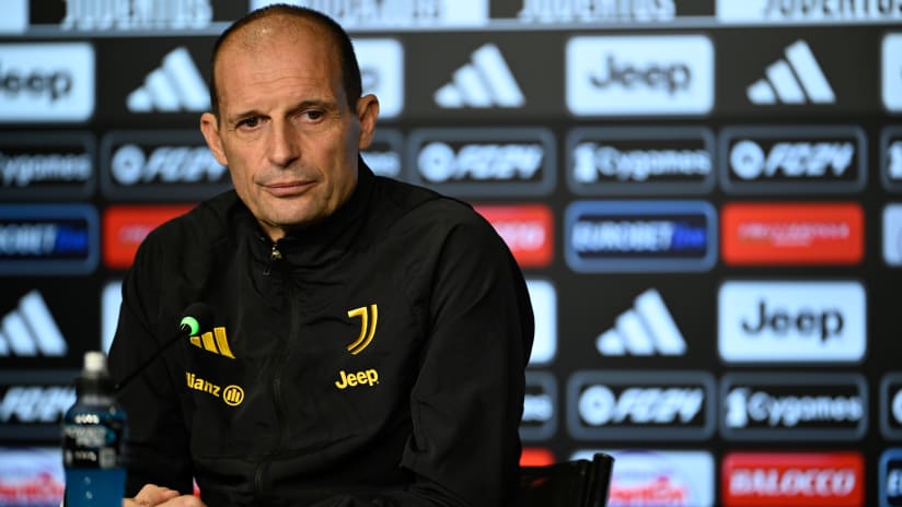 Mister Allegri presenta Juventus - Atalanta