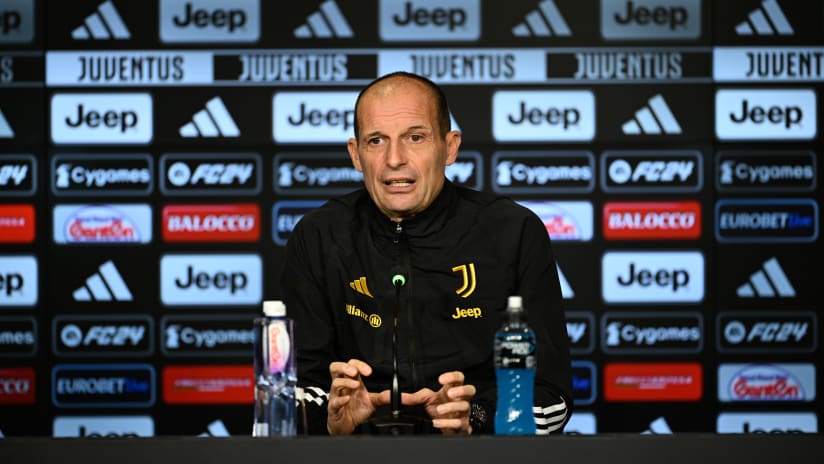 Coach Allegri previews Juventus - Genoa