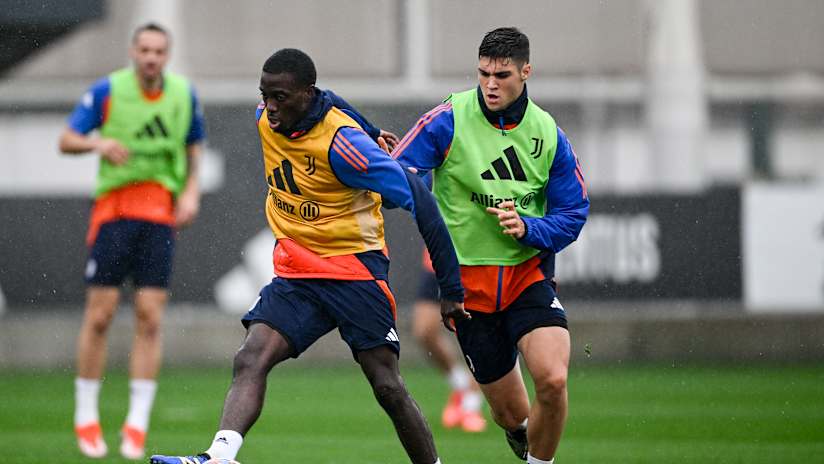 Training session towards Juventus-Lazio