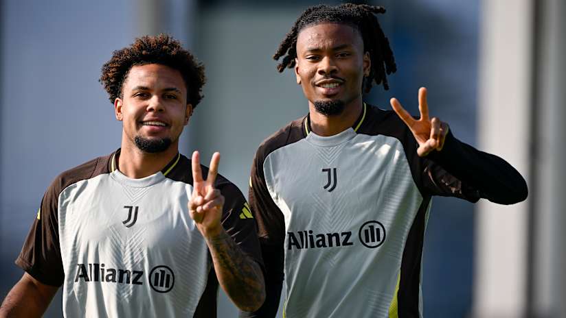 L'allenamento della Juventus alla vigilia della trasferta a Lille