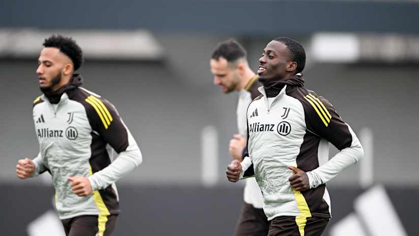 Destinazione Eindhoven: l'allenamento della Juventus