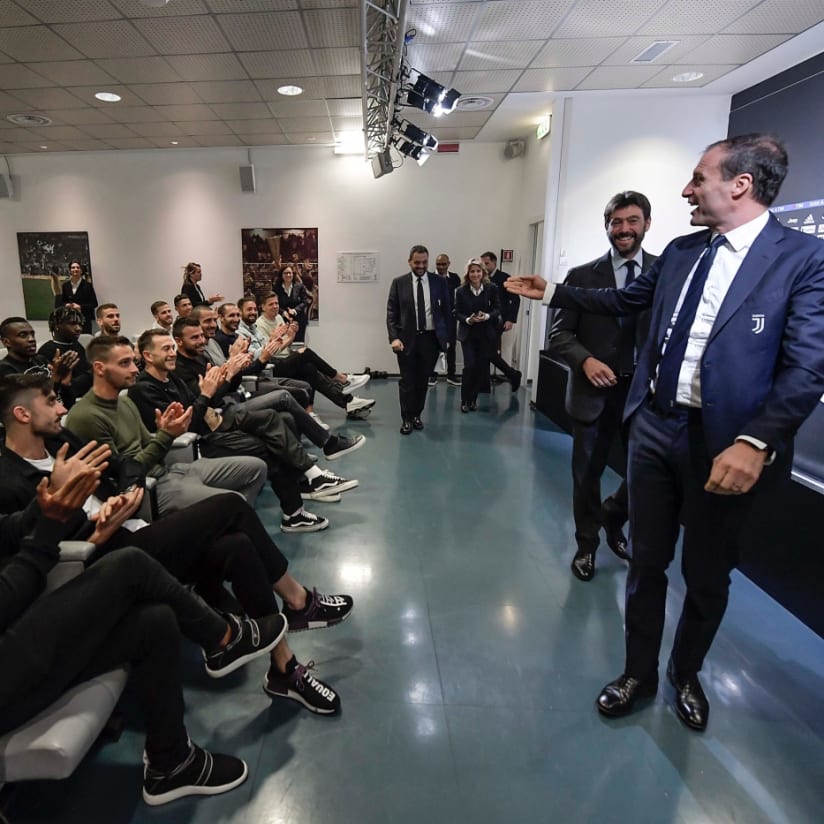 Gallery | La conferenza stampa di Massimiliano Allegri e Andrea Agnelli