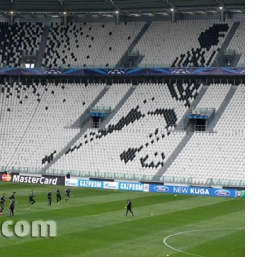 La rifinitura del Bayern allo Juventus Stadium