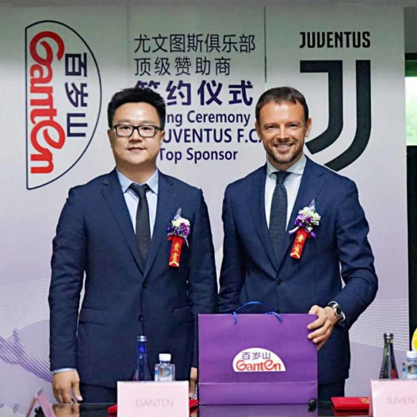 Siglata la partnership globale fra Juventus e Ganten Water